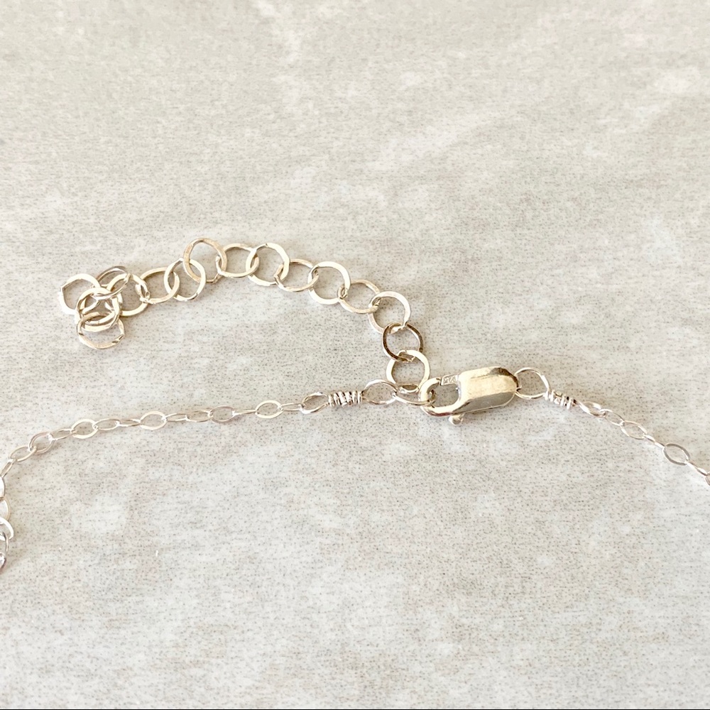 Genuine Moonstone Charm 925 S Silver Necklace - Picture 7 of 7